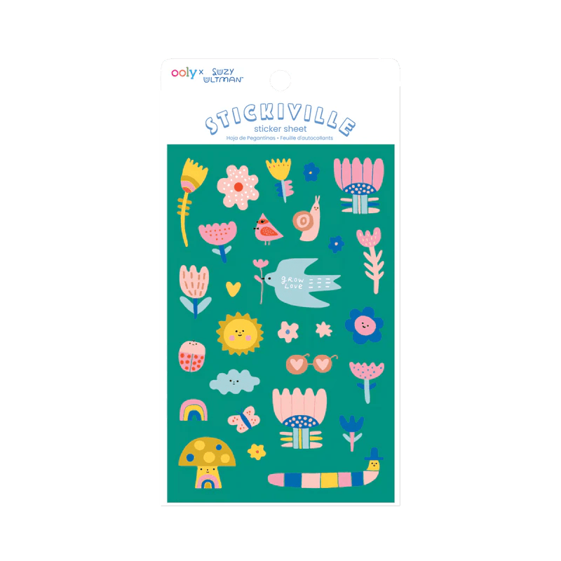 Abtibilduri vinil Stickiville Garden of Love - Ooly - Publisol.ro