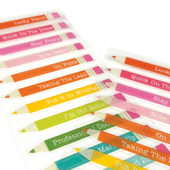 Abtibilduri vinil transparent Stickiville Lucky Pencils - Ooly