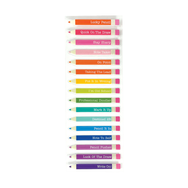 Abtibilduri vinil transparent Stickiville Lucky Pencils - Ooly - Publisol.ro