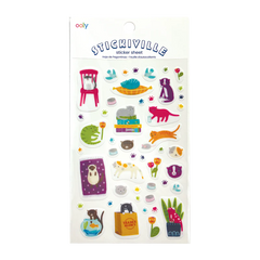 Abtibilduri vinil transparent Stickiville Quirky Cats - Ooly