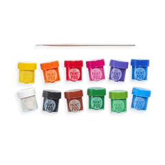 Acuarele lavabile Lil Paint, 12 culori si pensula inclusa - Ooly - Publisol.ro