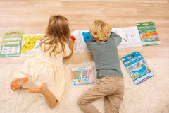 Album de colorat cu lungime 1,5 m - fata - verso, Color - A - Looong - Aventura Subacvatica - Ooly - Publisol.ro