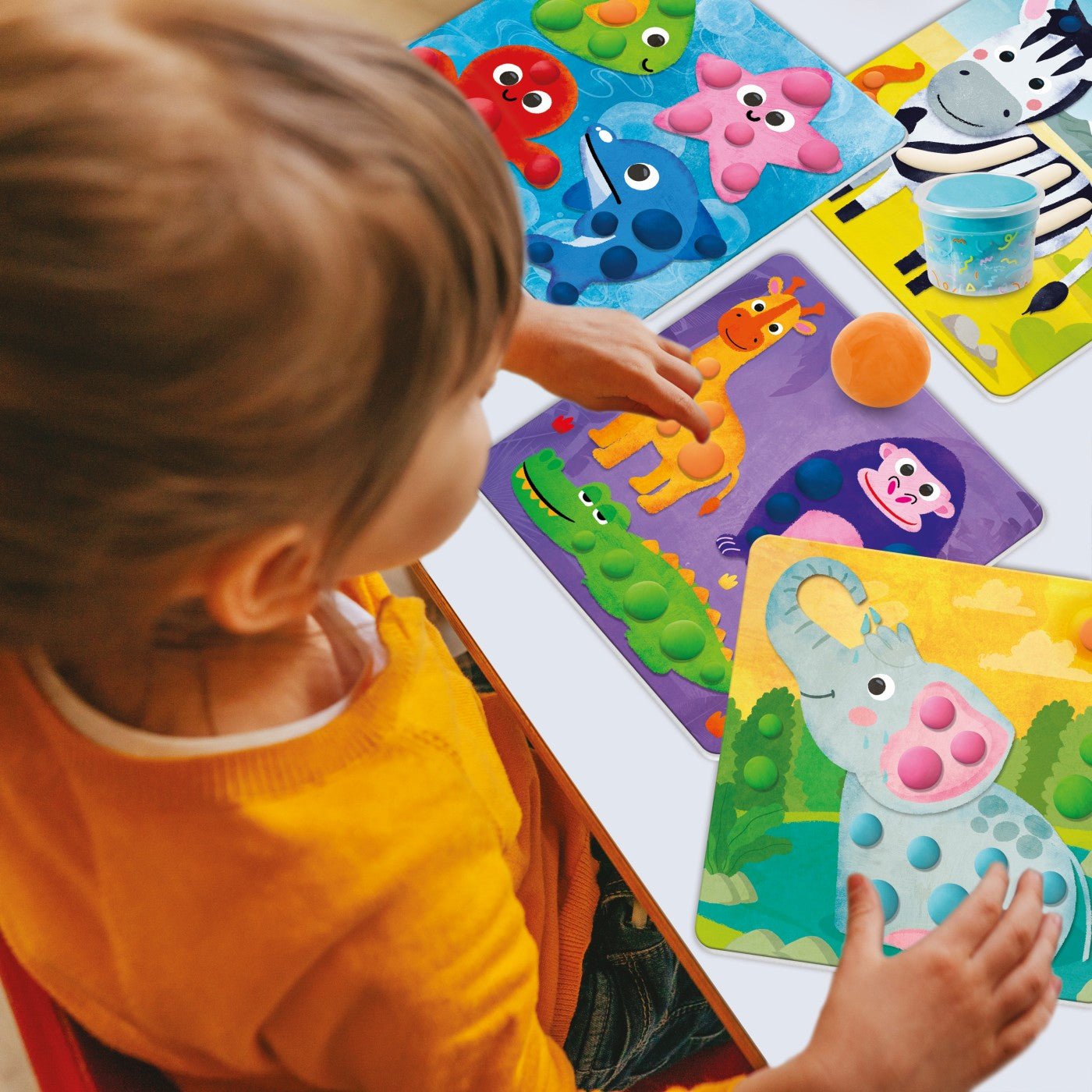 As art set 7 borcanase de plastilina animale - Publisol.ro