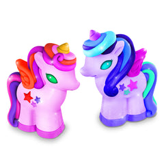 Atelier creativ 3D Modeleaza si picteaza - Unicorni cu sclipici - 4M