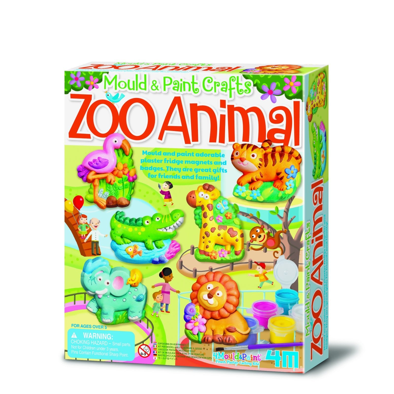 Atelier creativ Modeleaza si picteaza - Animale Zoo - 4M - Publisol.ro