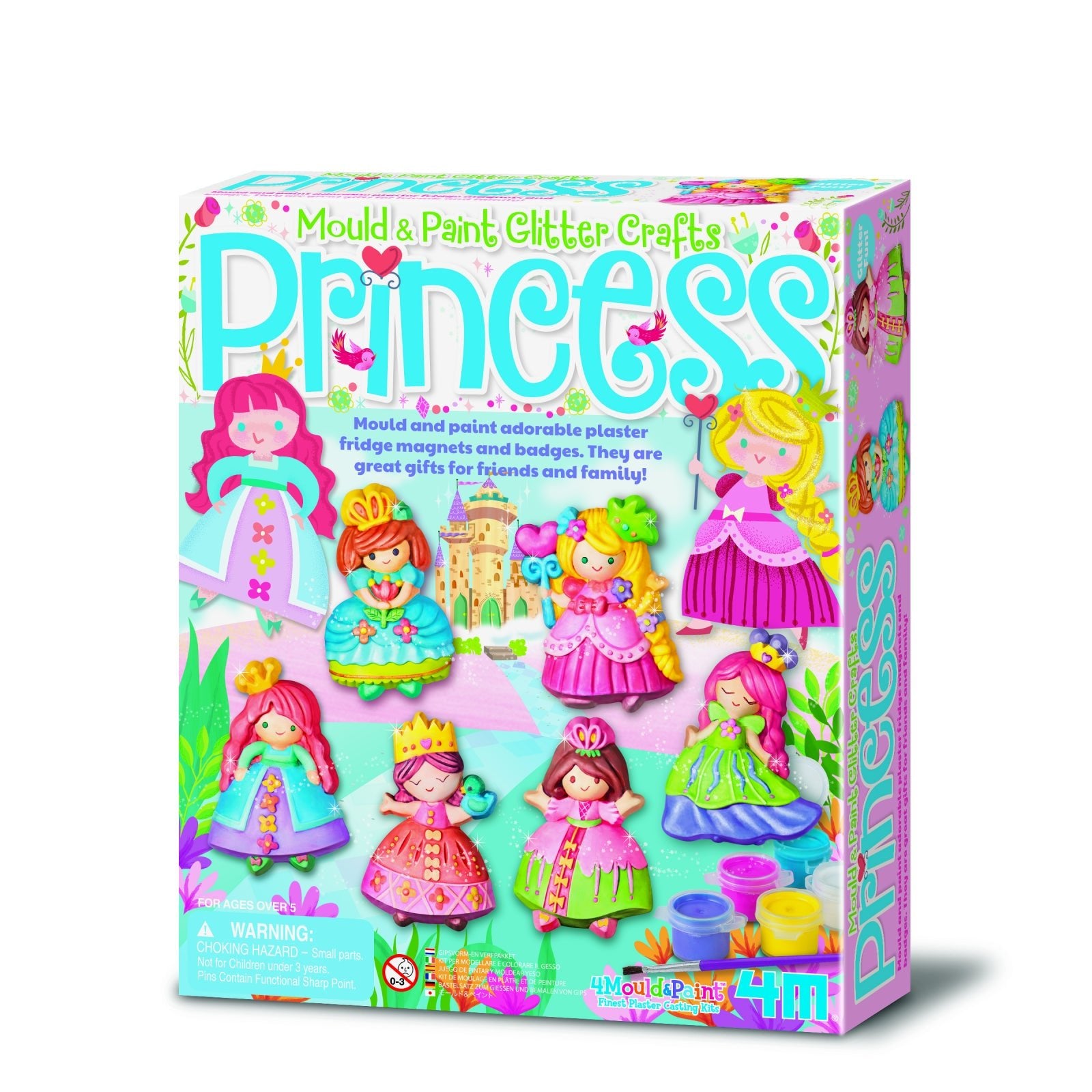 Atelier creativ Modeleaza si picteaza - Printesa cu sclipici - 4M - Publisol.ro