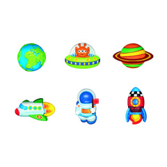 Atelier creativ Modeleaza si picteaza - Spatiu - straluceste in intuneric - 4M