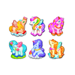 Atelier creativ Modeleaza si picteaza - Unicorni cu sclipici - 4M