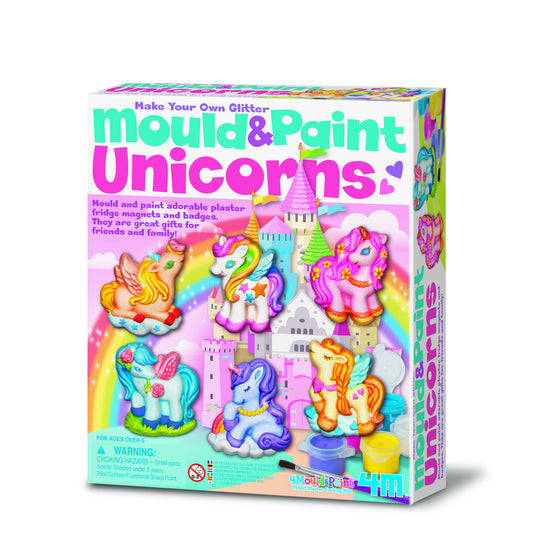 Atelier creativ Modeleaza si picteaza - Unicorni cu sclipici - 4M