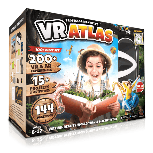 Atlas VR Interactiv , Exploreaza Lumea prin Realitate Virtuala - Abacus Brands - Publisol.ro