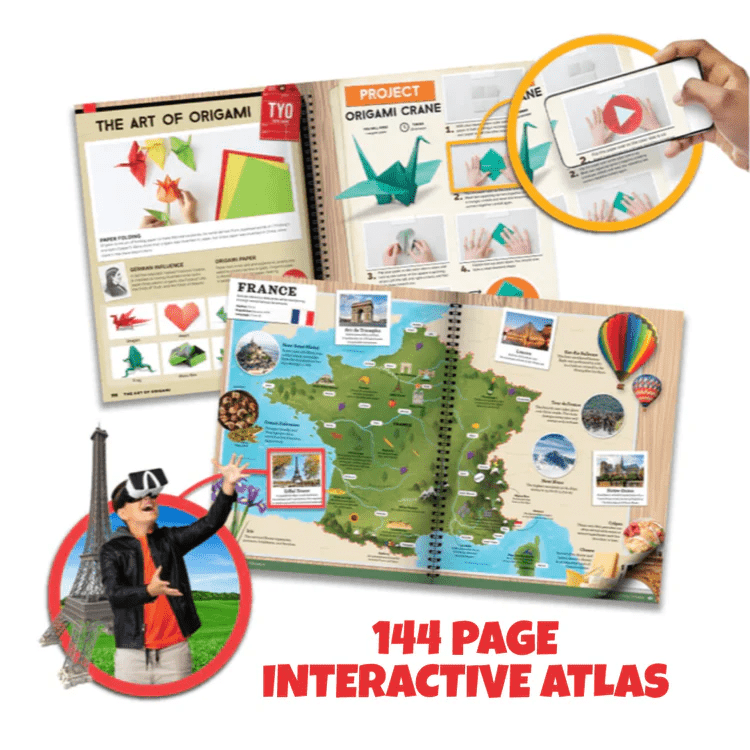 Atlas VR Interactiv , Exploreaza Lumea prin Realitate Virtuala - Abacus Brands - Publisol.ro