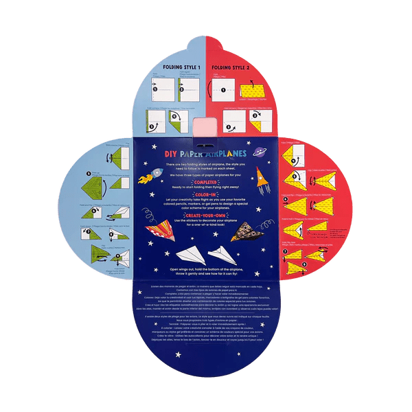 Avioane de hartie - 24 modele, set creativ DIY - Ooly - Publisol.ro