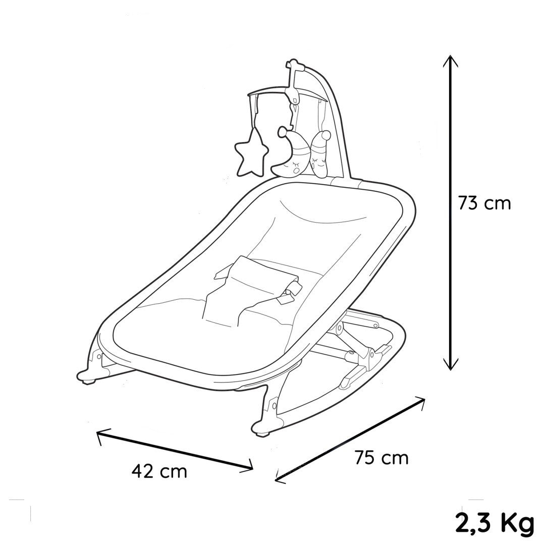 Balansoar Nania, hugo, grey - Publisol.ro