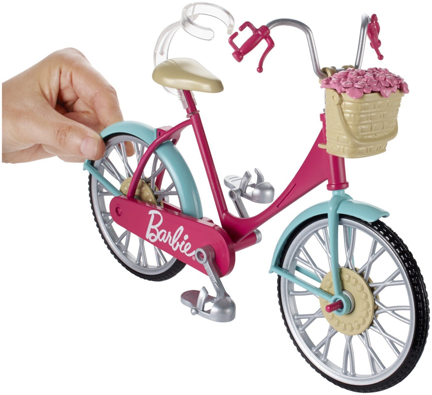 Barbie bicicleta roz lui Barbie - Publisol.ro