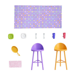 Barbie casa de papusi Barbie cu 4 zone pliabila - Publisol.ro