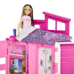Barbie casa de papusi Barbie cu 4 zone pliabila - Publisol.ro