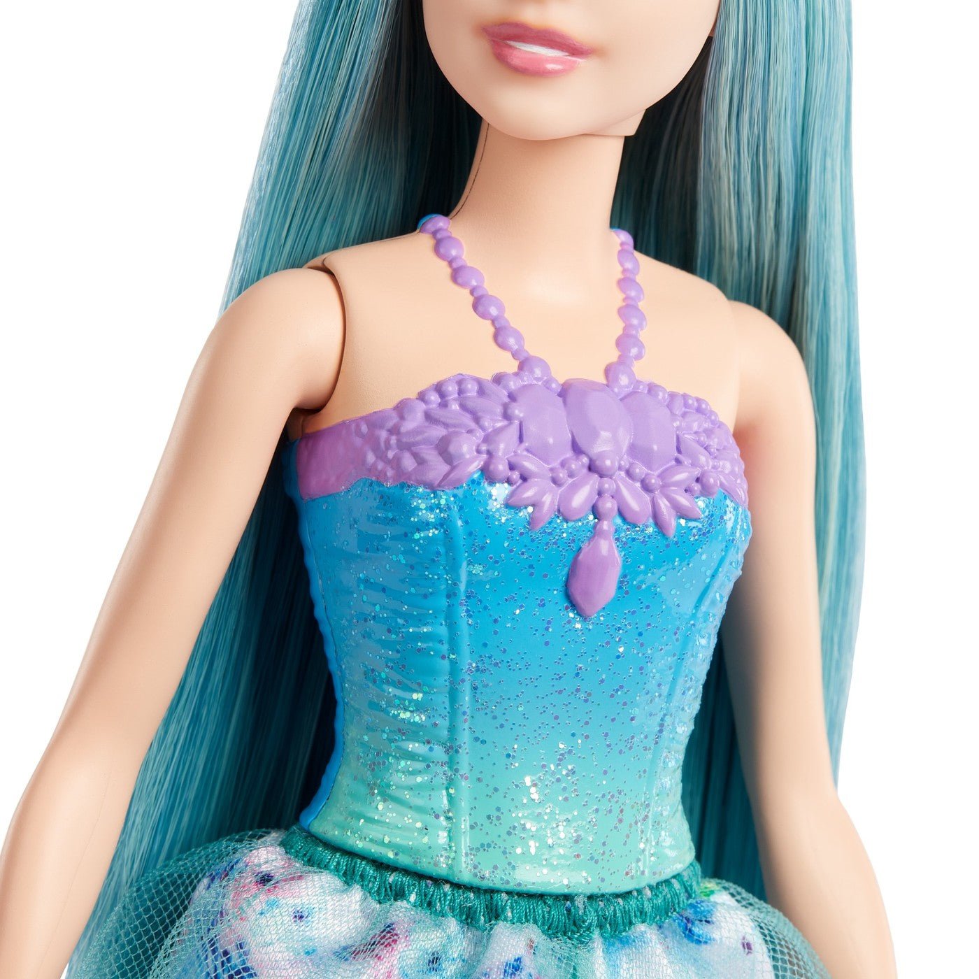 Barbie Dreamtopia papusa printesa cu par albastru - Publisol.ro