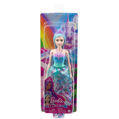Barbie Dreamtopia papusa printesa cu par albastru - Publisol.ro