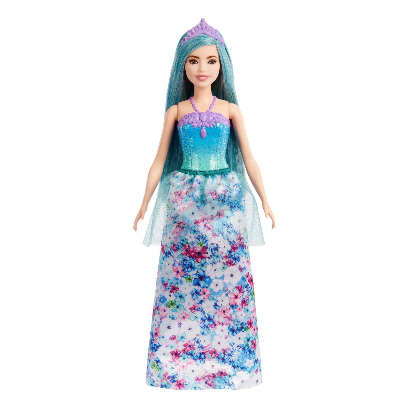 Barbie Dreamtopia papusa printesa cu par albastru - Publisol.ro