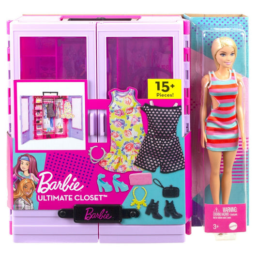 Barbie dulapul papusii barbie cu papusa barbie, Mattel - Publisol.ro