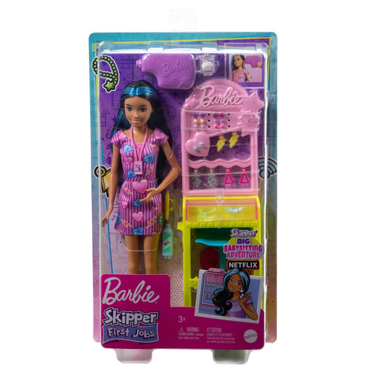 Barbie papusa barbie skipper first jobs ear piercer, Mattel - Publisol.ro