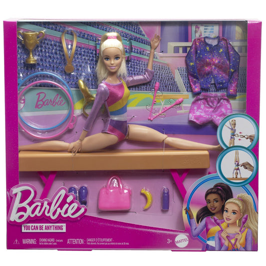 Barbie papusa barbie you can be gimnasta blonda, Mattel - Publisol.ro