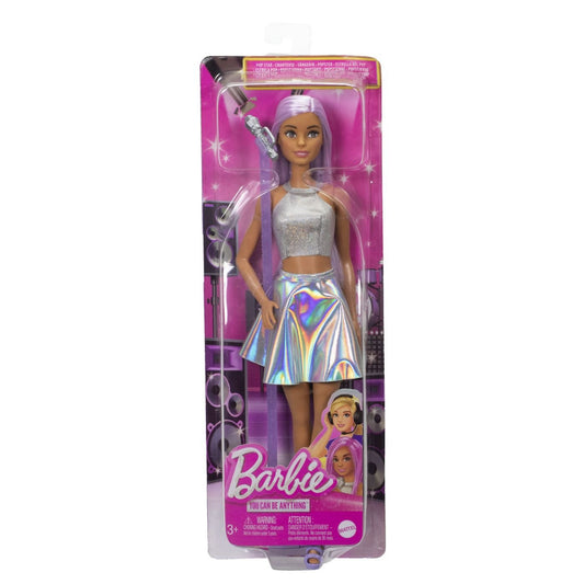 Barbie papusa barbie you can be set barbie star pop si microfon, Mattel - Publisol.ro