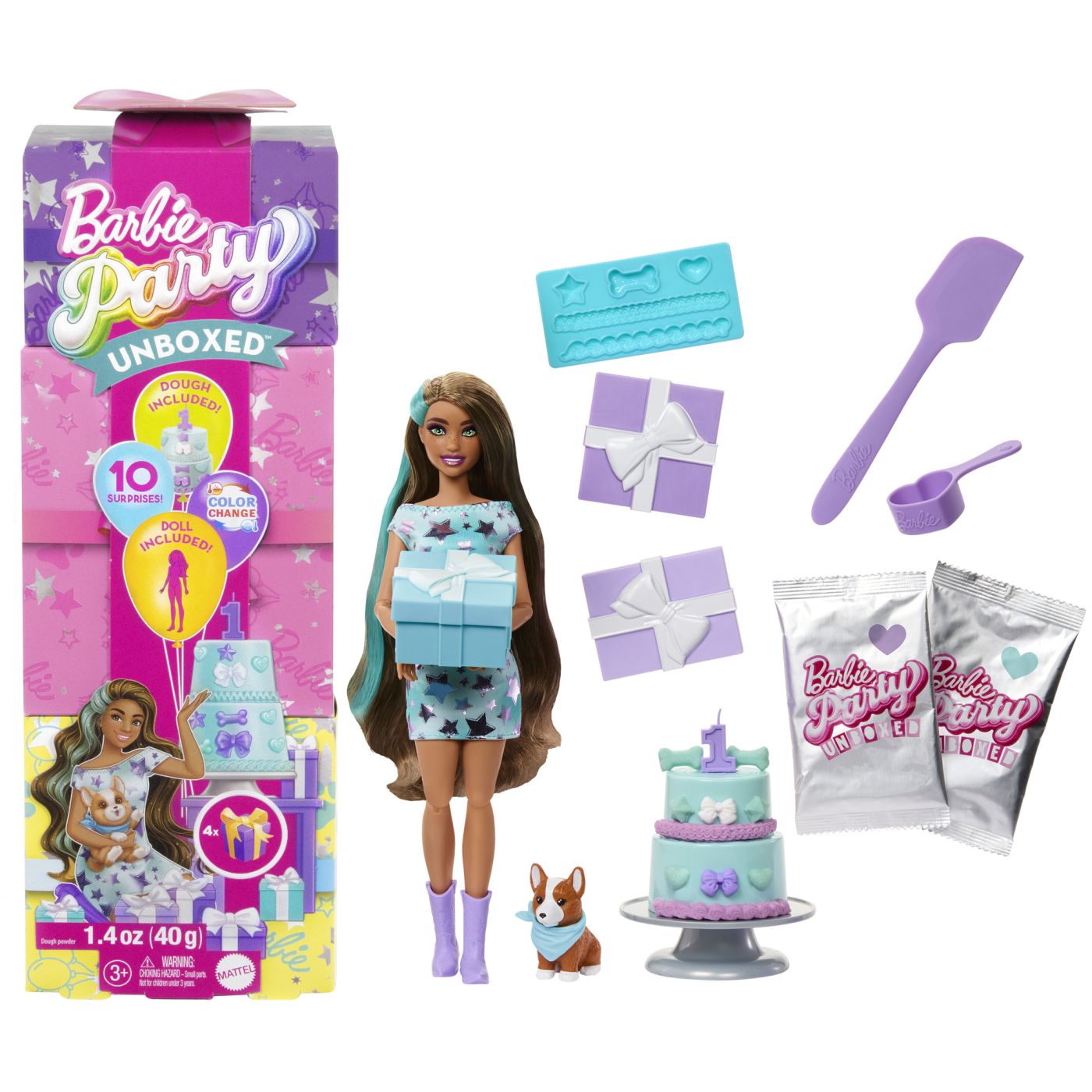 Barbie papusa party unboxed reveal bruneta - Publisol.ro