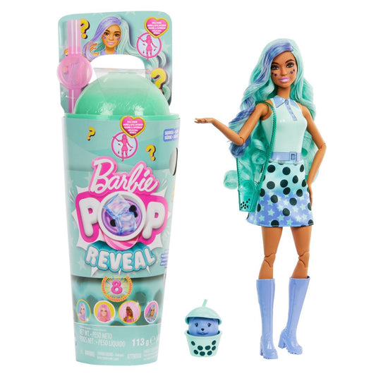 Barbie pop reveal bubble tea papusa barbie green tea, Mattel - Publisol.ro