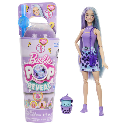 Barbie pop reveal bubble tea papusa barbie taro milk, Mattel - Publisol.ro