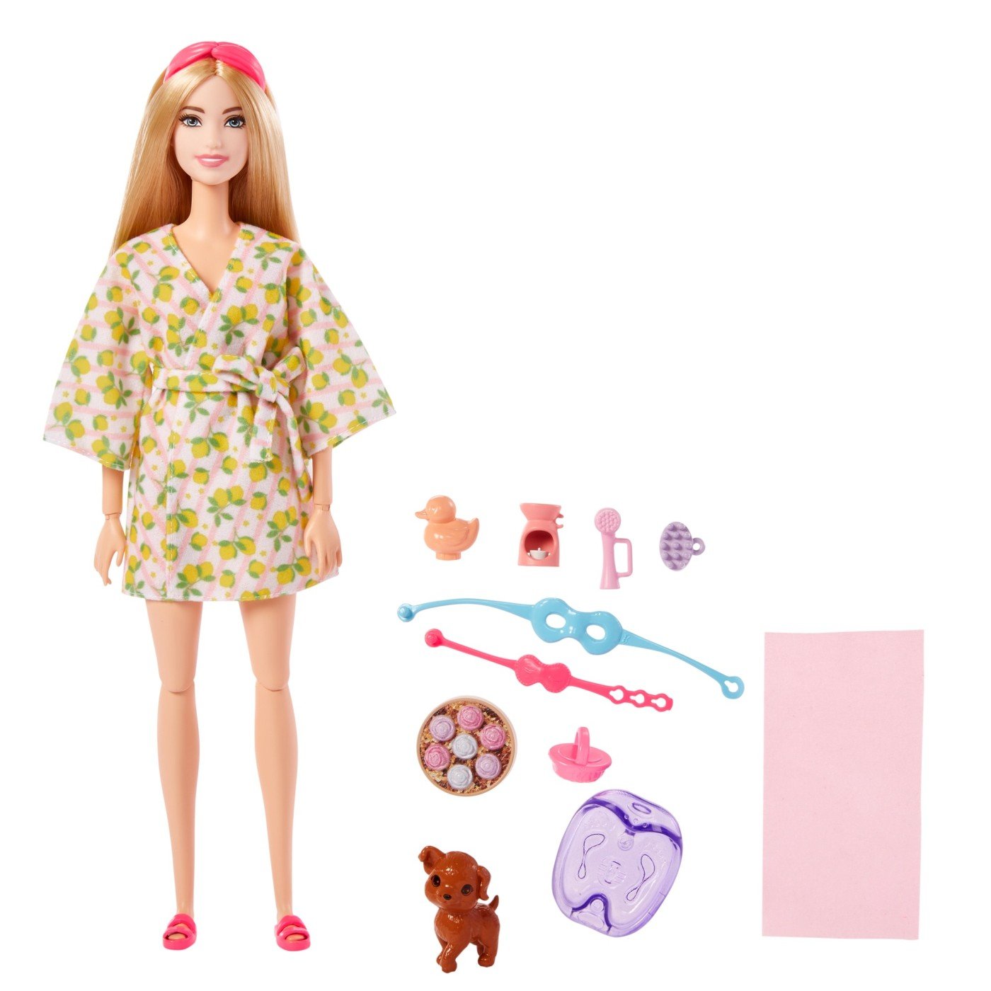 Barbie set de joaca cu accesorii papusa barbie o zi la spa, Mattel - Publisol.ro