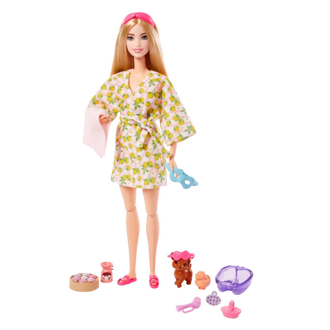Barbie set de joaca cu accesorii papusa barbie o zi la spa, Mattel - Publisol.ro