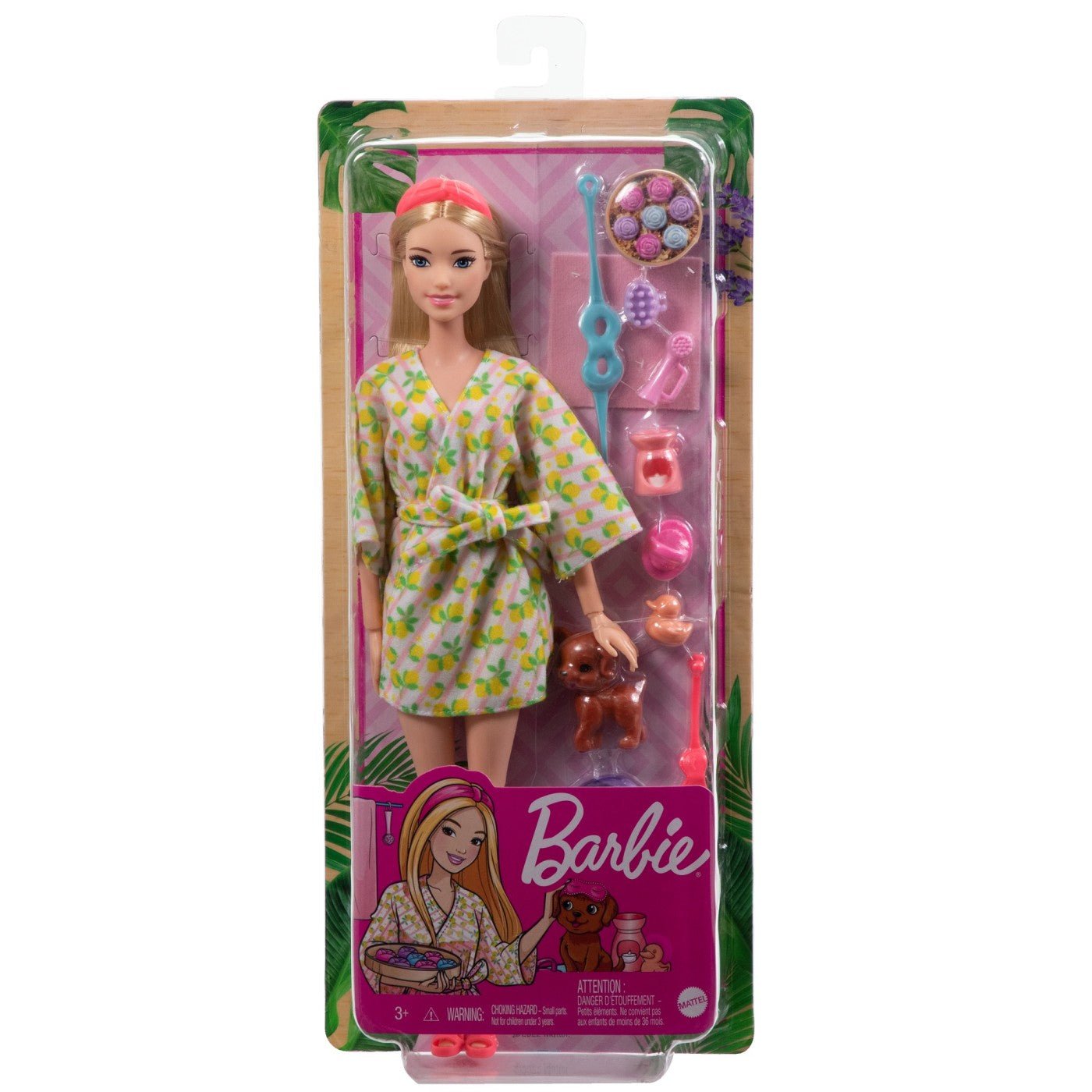 Barbie set de joaca cu accesorii papusa barbie o zi la spa, Mattel - Publisol.ro