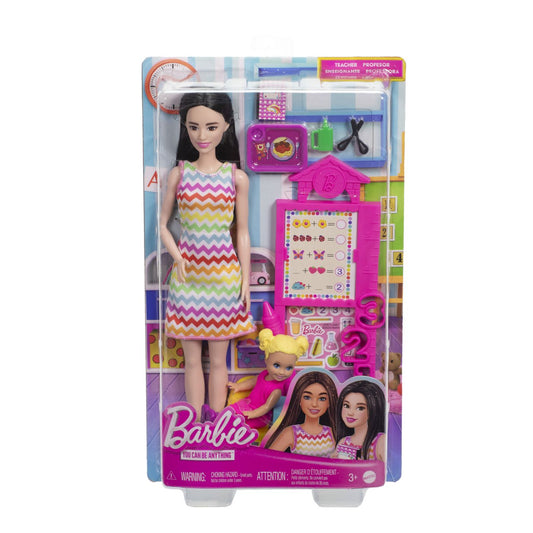 Barbie set de joaca papusa Barbie bruneta face cariera profesoara - Publisol.ro