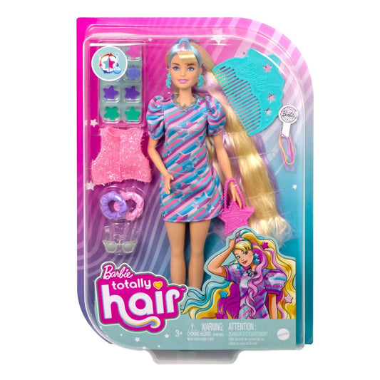 Barbie totally hair papusa barbie blonda, Mattel - Publisol.ro