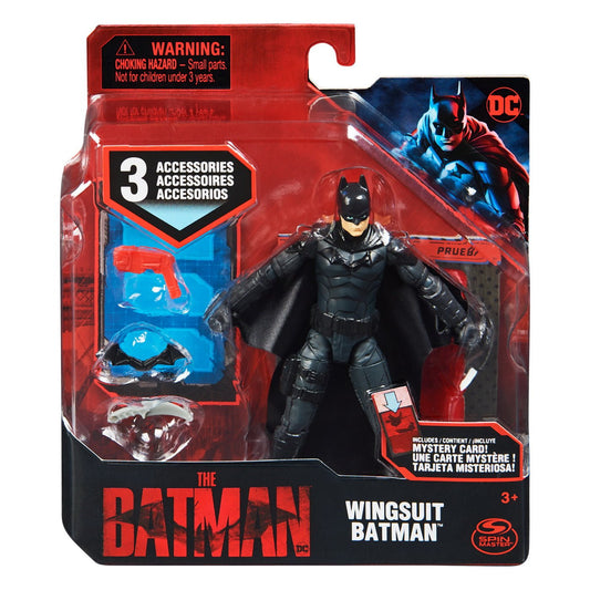 Batman film figurina batman in costum cu aripi 10cm, Spin Master - Publisol.ro