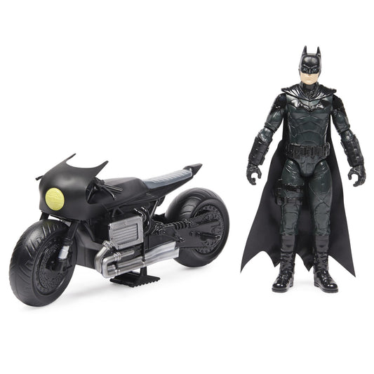 Batman film motocicleta lui batman si figurina batman 30cm, Spin Master - Publisol.ro