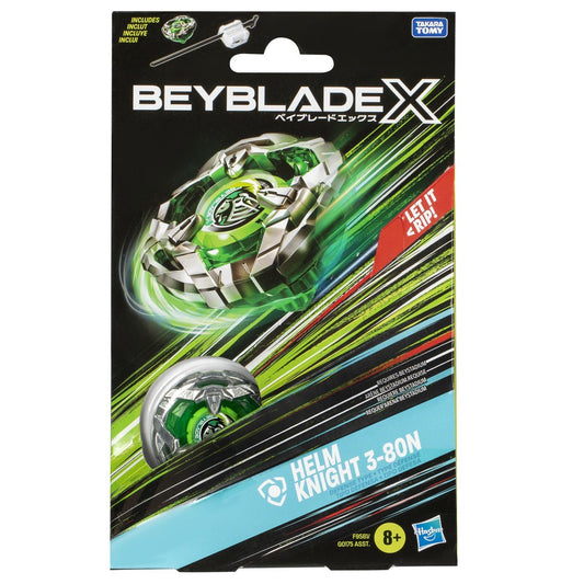 Beyblade x let it rip set lansator si roata helm knight 3-80n, Hasbro - Publisol.ro