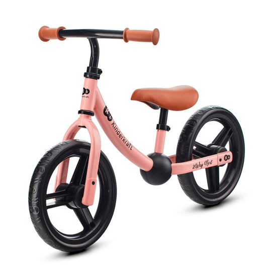 Bicicleta fara pedale, kinderkraft - 2way next, portocaliu, 12inch, rose pink, Kinderkraft - Publisol.ro