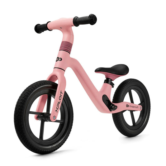Bicicleta fara pedale kinderkraft xploit, bubblegum pink, Kinderkraft - Publisol.ro