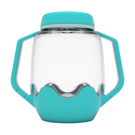 Borcan pentru joaca senzoriala, albastru - Glo Pals