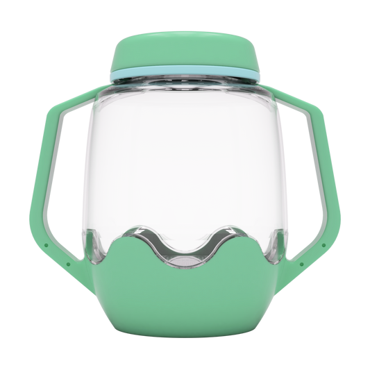 Borcan pentru joaca senzoriala, verde - Glo Pals