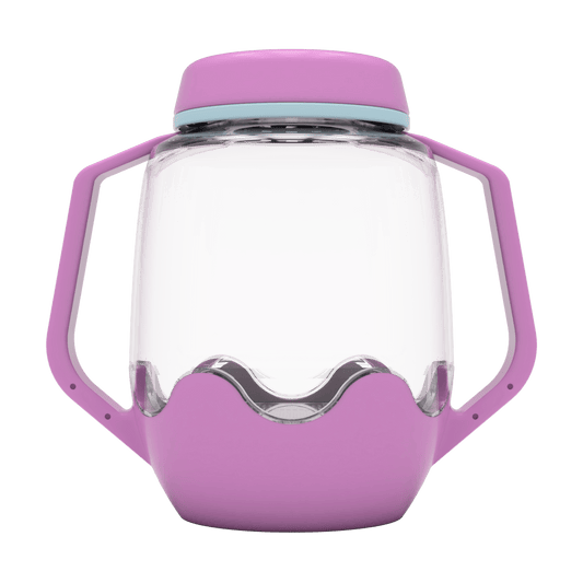 Borcan pentru joaca senzoriala, mov - Glo Pals - Publisol.ro