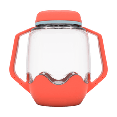 Borcan pentru joaca senzoriala, roz corai - Glo Pals - Publisol.ro