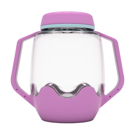 Borcan pentru joaca senzoriala, mov - Glo Pals