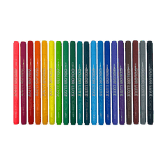 Carioci 2 in 1 cu pensula si varf fin, Color Luxe - set de 20 - Ooly - Publisol.ro