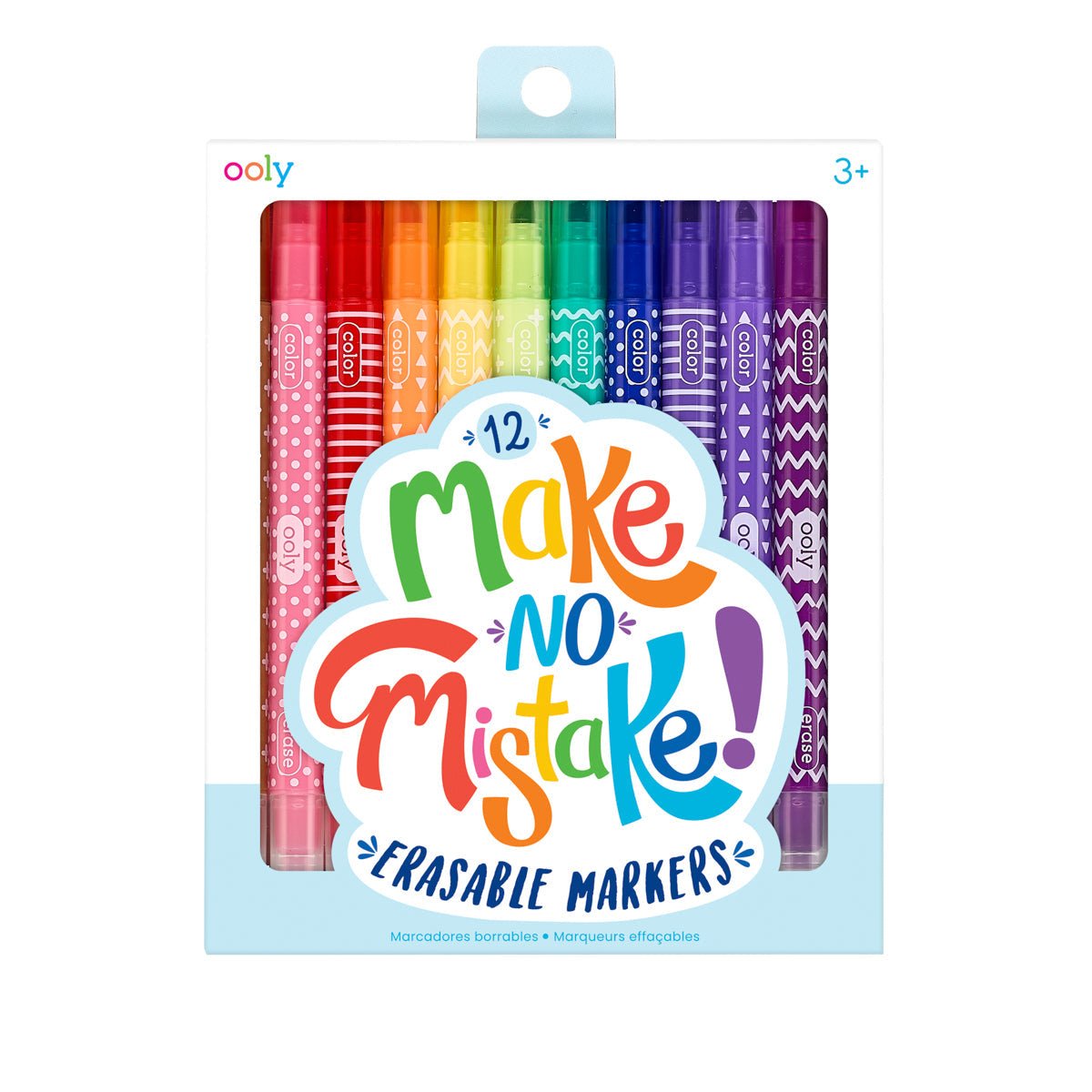 Carioci care se sterg - Make no mistake! - Set de 12 - Ooly - Publisol.ro