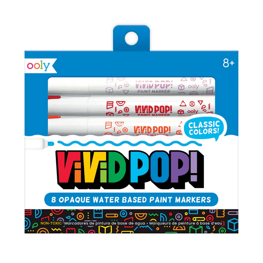 Carioci cu vopsea Vivid Pop! - set de 8, clasic - Ooly - Publisol.ro