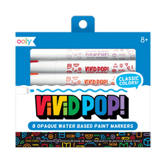 Carioci cu vopsea Vivid Pop! - set de 8, clasic - Ooly - Publisol.ro