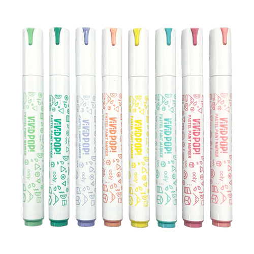 Carioci cu vopsea Vivid Pop! - set de 8, pastel - Ooly - Publisol.ro